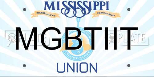 MGBTIIT Mississippi License Plate