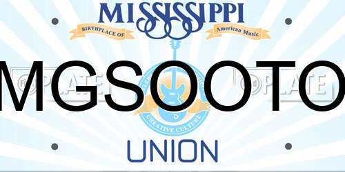 MGSOOTO Mississippi License Plate