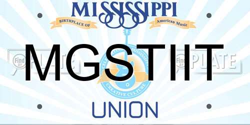 MGSTIIT Mississippi License Plate