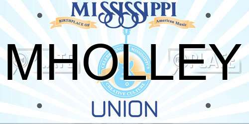 MHOLLEY Mississippi License Plate