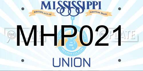 MHP021 Mississippi License Plate