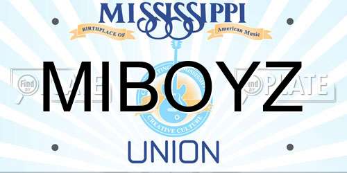 MIBOYZ Mississippi License Plate