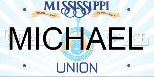 MICHAEL Mississippi License Plate