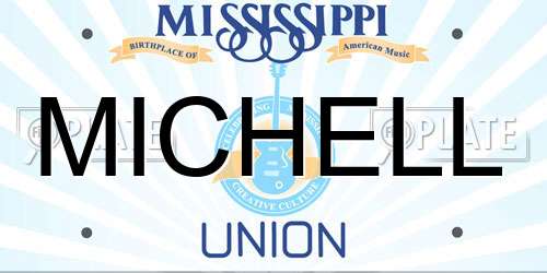 MICHELL Mississippi License Plate