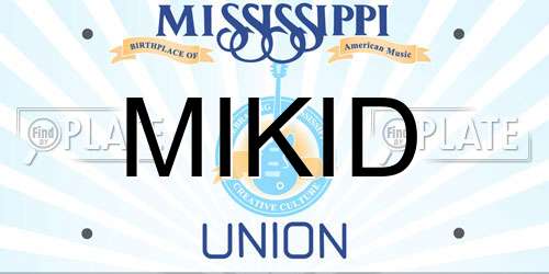 MIKID Mississippi License Plate