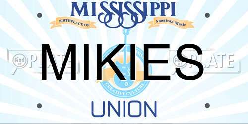 MIKIES Mississippi License Plate