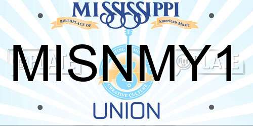 MISNMY1 Mississippi License Plate
