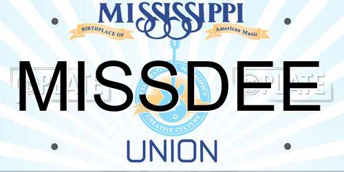 MISSDEE Mississippi License Plate
