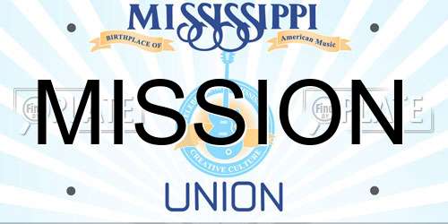 MISSION Mississippi License Plate