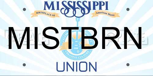 MISTBRN Mississippi License Plate