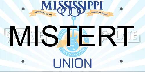 MISTERT Mississippi License Plate