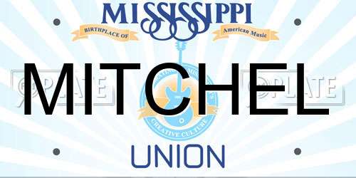 MITCHEL Mississippi License Plate