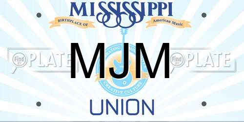 MJM Mississippi License Plate