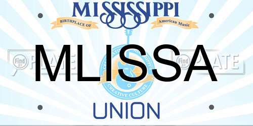 MLISSA Mississippi License Plate