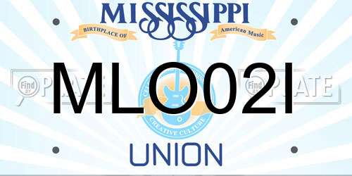 MLO02I Mississippi License Plate