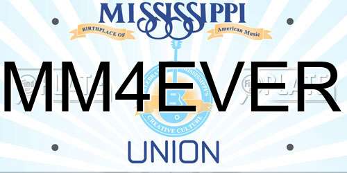 MM4EVER Mississippi License Plate