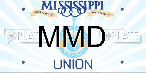 MMD Mississippi License Plate