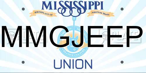 MMGJEEP Mississippi License Plate