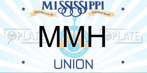 MMH Mississippi License Plate
