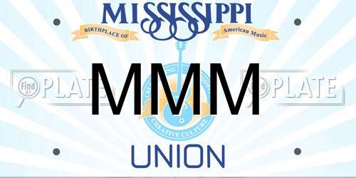 MMM Mississippi License Plate