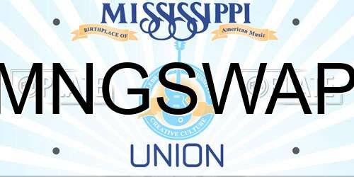 MNGSWAP Mississippi License Plate