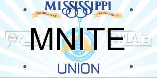 MNITE Mississippi License Plate