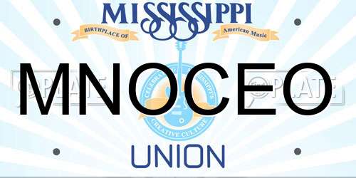 MNOCEO Mississippi License Plate
