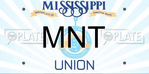 MNT Mississippi License Plate