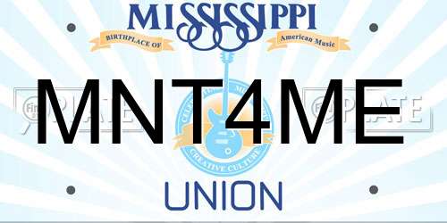 MNT4ME Mississippi License Plate