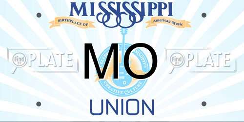 MO Mississippi License Plate