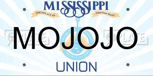 MOJOJO Mississippi License Plate