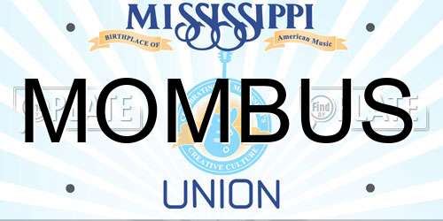 MOMBUS Mississippi License Plate