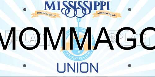 MOMMAGC Mississippi License Plate