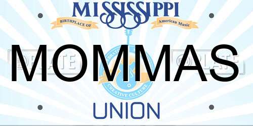 MOMMAS Mississippi License Plate