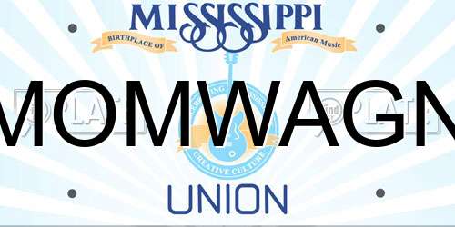 MOMWAGN Mississippi License Plate