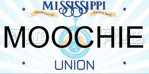 MOOCHIE Mississippi License Plate