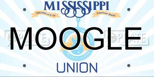 MOOGLE Mississippi License Plate