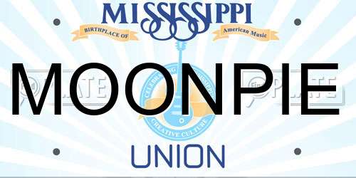 MOONPIE Mississippi License Plate