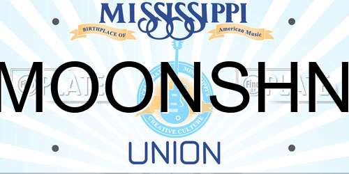 MOONSHN Mississippi License Plate