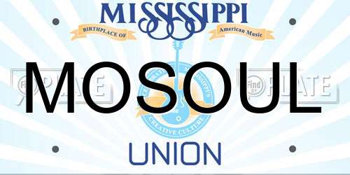 MOSOUL Mississippi License Plate