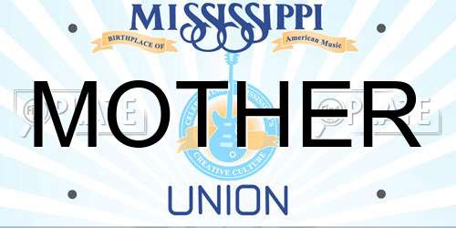 MOTHER Mississippi License Plate