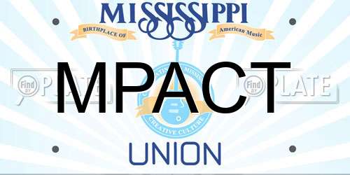 MPACT Mississippi License Plate