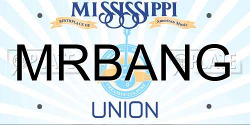 MRBANG Mississippi License Plate