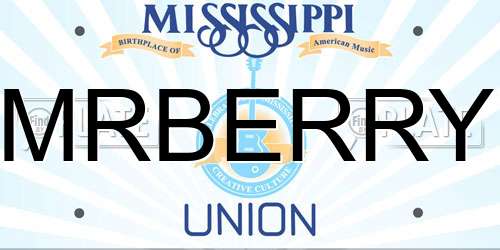 MRBERRY Mississippi License Plate