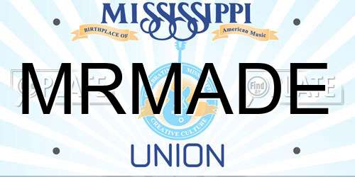 MRMADE Mississippi License Plate