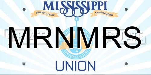 MRNMRS Mississippi License Plate