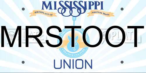 MRSTOOT Mississippi License Plate