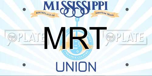 MRT Mississippi License Plate