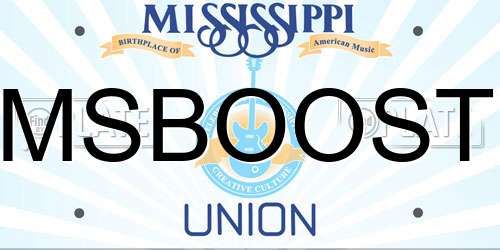 MSBOOST Mississippi License Plate