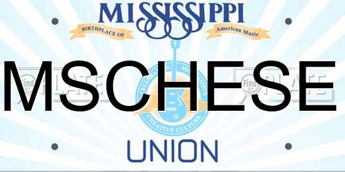 MSCHESE Mississippi License Plate